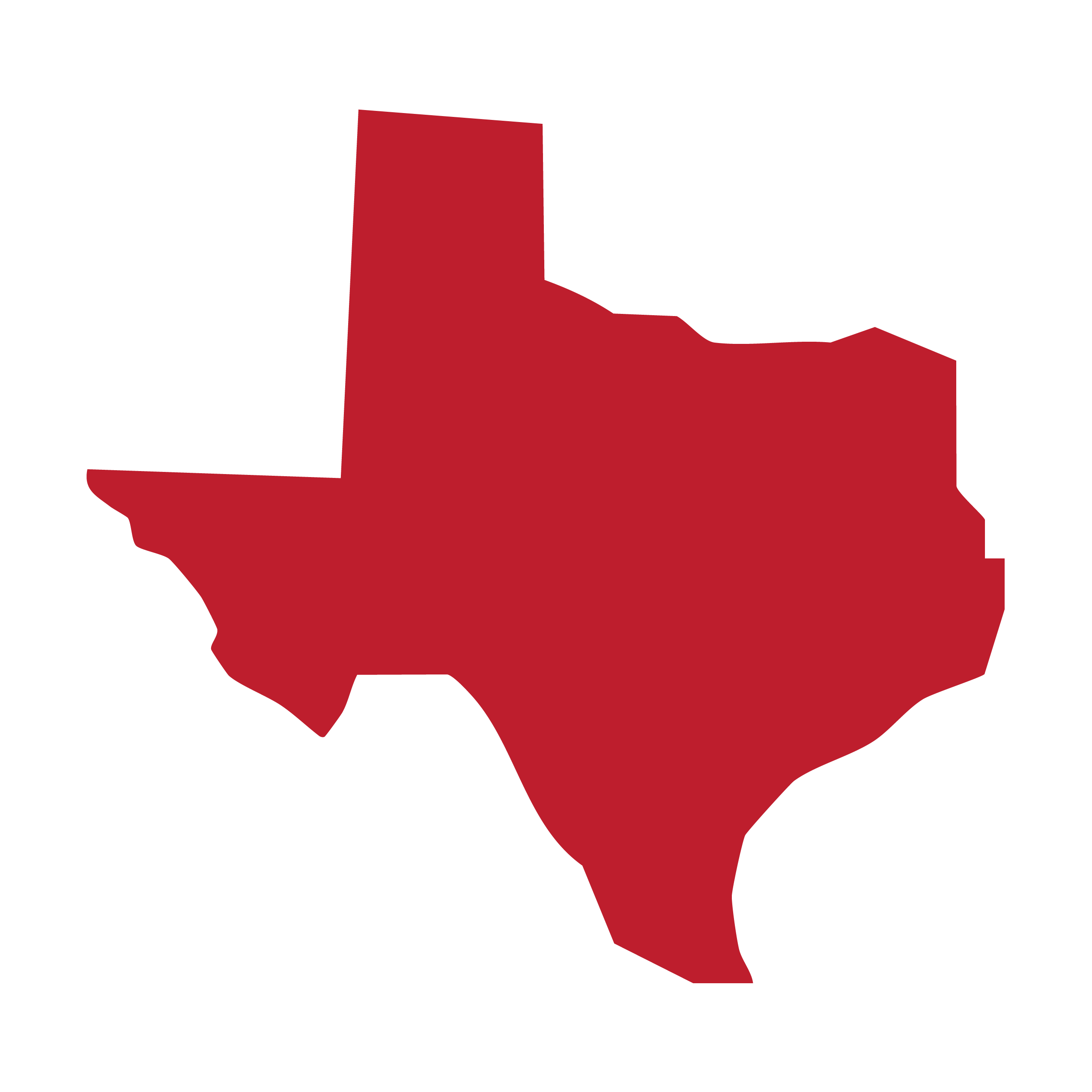 red texas silhouette