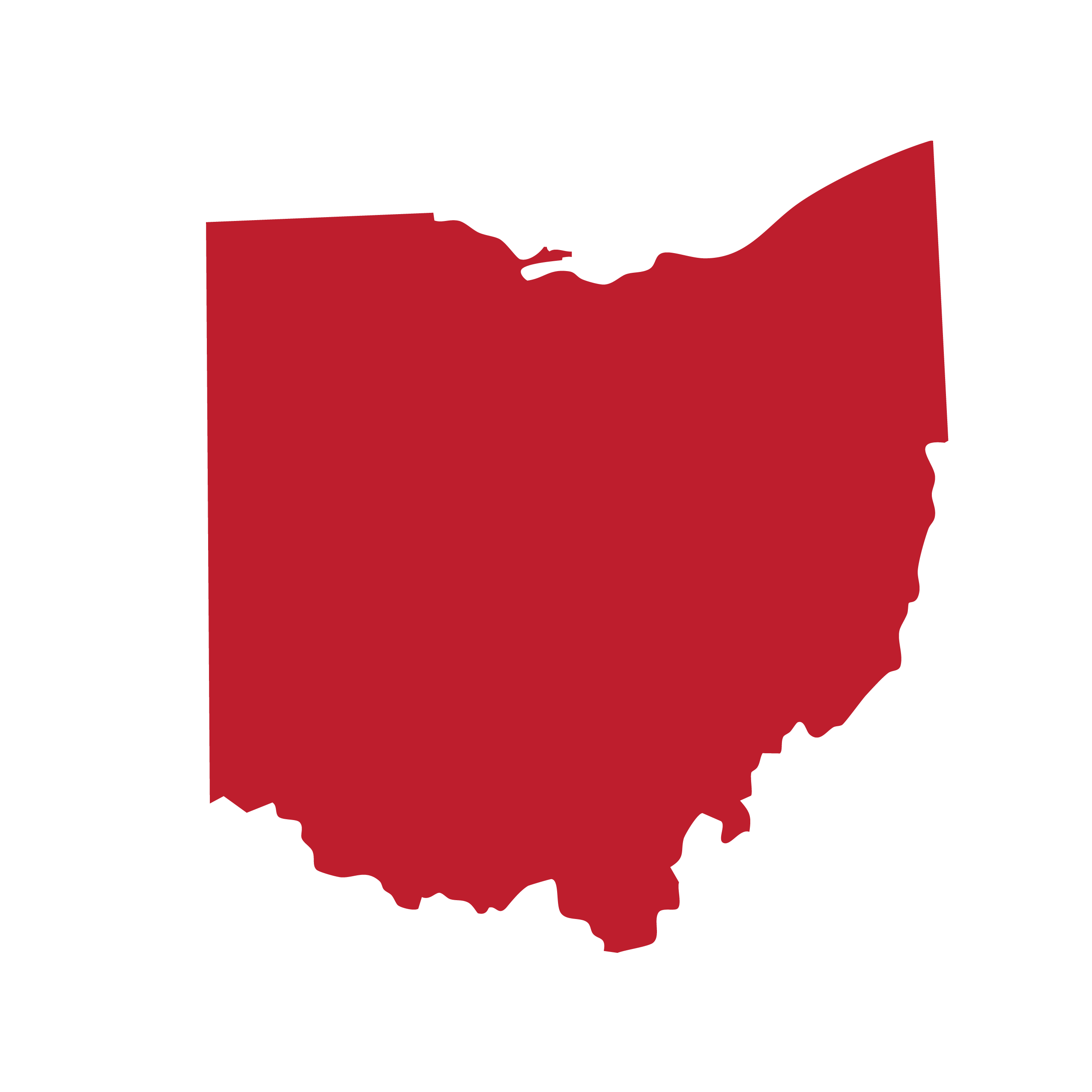 red ohio silhouette